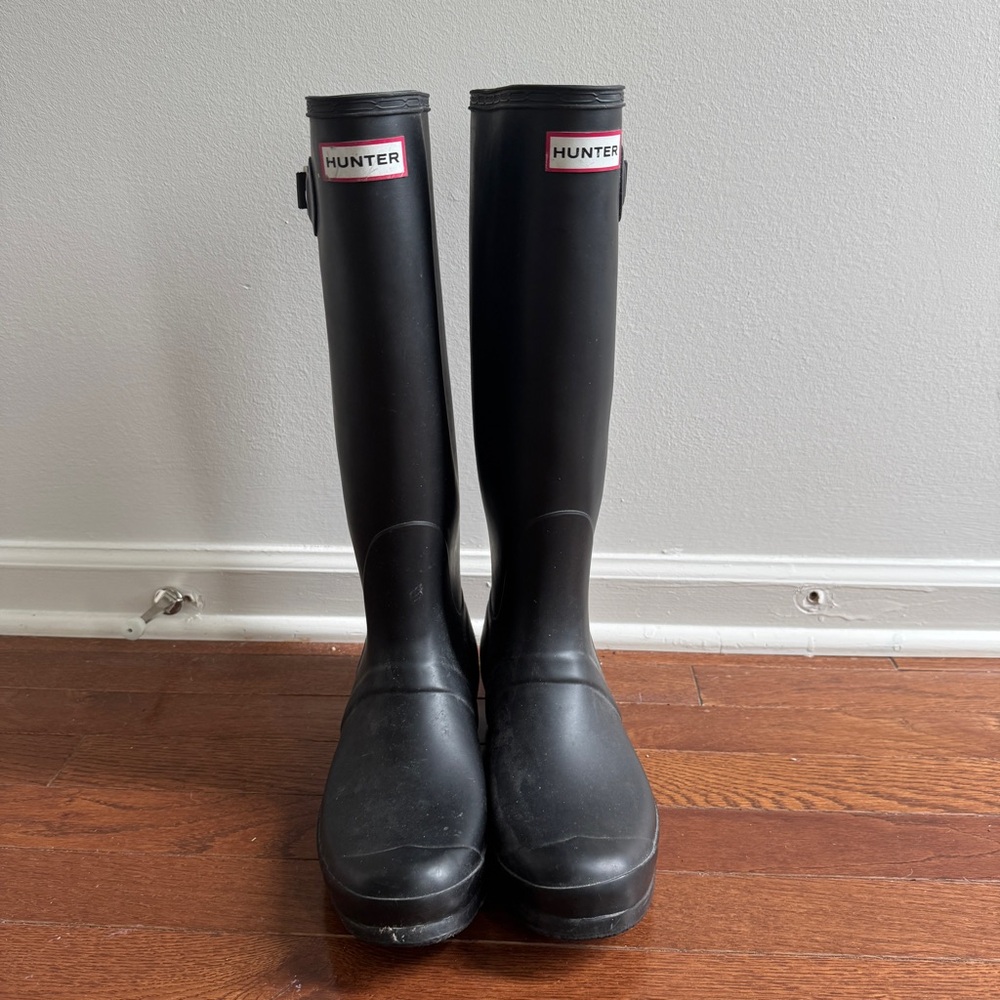 Hunter Women's Original Tall Rain Boots Matte Black